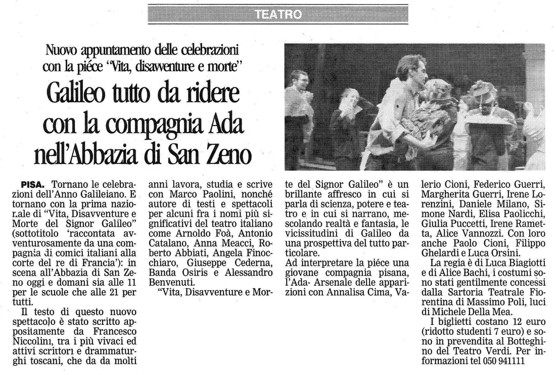 Vita, disavventure e morte di Galileo Galilei